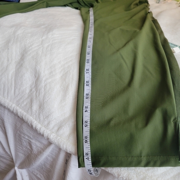 🦋RETROLOGY woman's joggers, straight leg Olive green wide elastic waistband SZ M - Picture 8 of 16